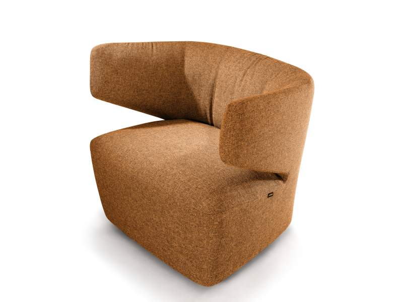 Loungesessel braun Leder Sessel Lounge Girsberger Pablo Soft