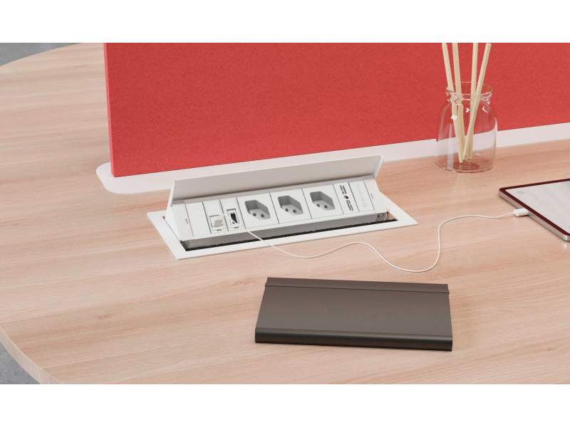 Elektro-Steckdosen weiss IT/EDV-Dosen Max Hauri CONNECT BOX