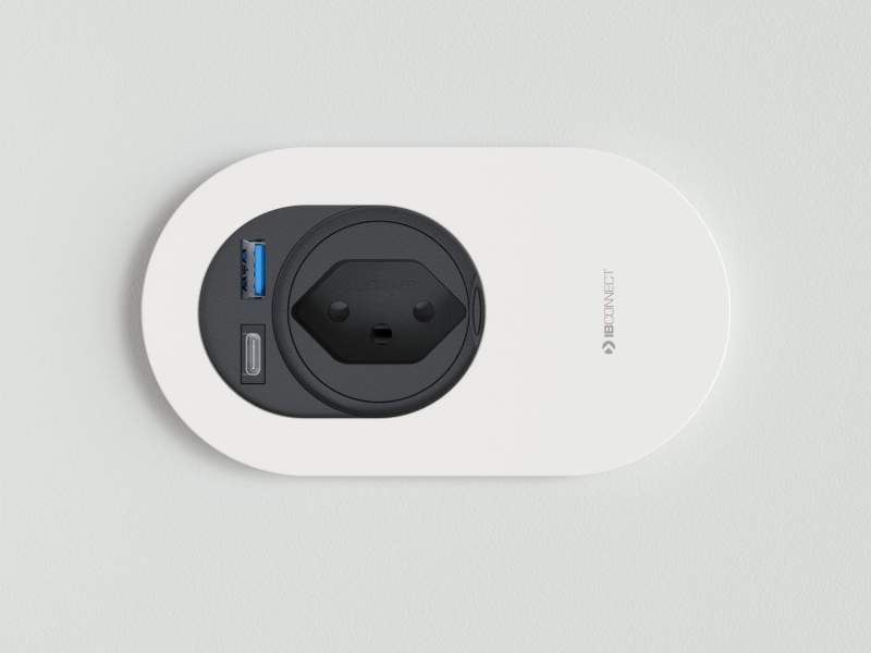 Elektro-Steckdosen weiss IT/EDV-Dosen Max Hauri CONNECT ORBIT