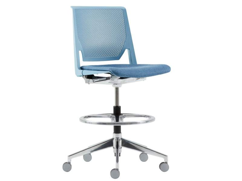 Haworth Bürostuhl blau Bürodrehstuhl Design, HAWORTH, Comforto 62 Counterstuhl