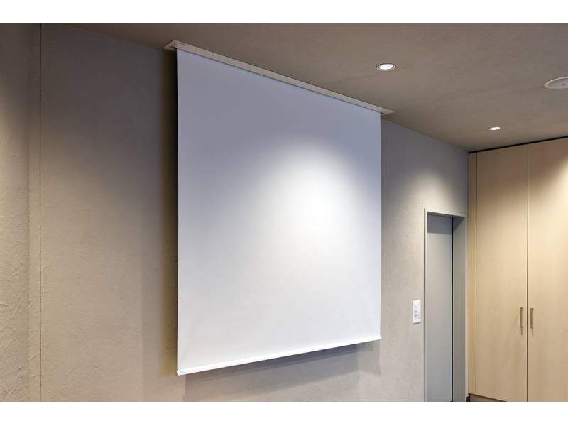 Projektionswand Projektionsleinwand Hunziker 223 Leinwand elektrisch