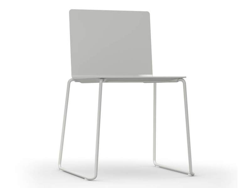 Besucherstuhl grau Konferenzstuhl mit Kuffengestell Konferenzstühle Cafeteria Stühle, Hunziker, Dry