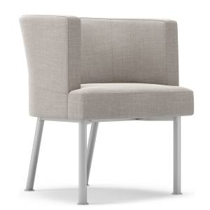 Lounge Sessel Stoff grau Bürosessel, Kinnarps, Trix