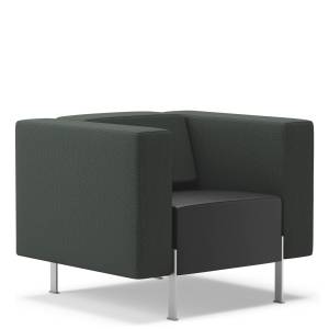 Loungesessel schwarz Büro Sessel Lounge Loungemöbel, Kinnarps, Pio