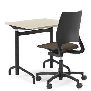 funktionaler Bürotisch höhenverstellbare Bürotische schwarz Kinnarps Elevate