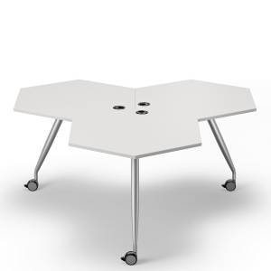 Konferenztische Büro Rolltisch Konferenztisch fahrbar Rolltische grau Büromöbel, Kinnarps, Trixagon Tisch