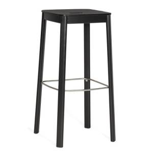 Barhocker schwarz Barstuhl Materia Domino
