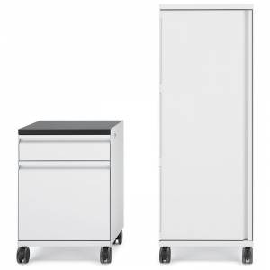 Rollcontainer Büro kleiner Büroschrank abschließbar Bürocaddy, Lista Office LO, Caddies LO
