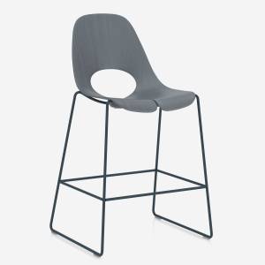 Barhocker grau Barstuhl Kuffengestell Nowy Styl Tauko