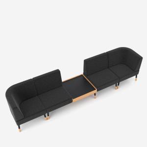 Lounge Sitzmöbel Modulare Sofas schwarz Sofa Loungemöbel Nowy Styl Tepee