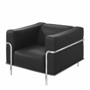 Loungesessel Assmann Büromöbel Consento Cucco im Bauhausstil mit Metallgestell
