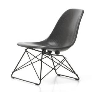 Loungesessel schwarz Stuhl Lounge Vitra Eames Fiberglass Side Chair LSR