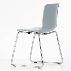 Stuhl Kuffengestell Besucherstuhl grau Besucherstühle stapelbar Seminarstuhl Kunststoff Vitra HAL RE Sledge