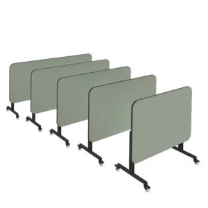 Klapptisch fahrbar Klapptische mit Rollen Febrü FlexDesk