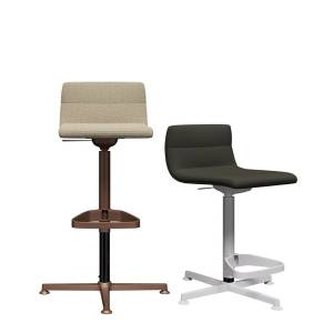 Hocker grau Stehhocker Büro Febrü Bill