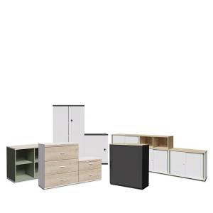 Türschrank Schiebetürenschrank Schubladenschrank Aktenschrank Stauraum Sideboard Büro, Febrü, Schränke