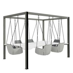 Konferenztisch mit Schaukelnstühle Konferenzplatz Febrü Smeeting