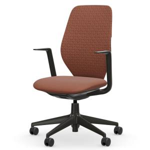 Bürodrehstuhl braun Bürodrehstühle Drehstuhl Büro Drehstühle mit Armlehnen Vitra ACX Soft