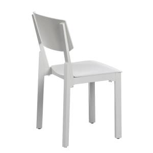 Besucherstuhl weiss Besucherstühle Cafeteria Stuhl stapelbar Stapelstuhl Holz Stuhl NC Nordic Care Knut