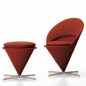 Vitra Chair Loungesessel Büro Loungemöbel, vitra, Cone Chair & Cone Stool