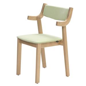 Besucherstuhl Holz Besucherstühle stapelbar Cafeteria Stuhl grün NC Nordic Care Gepetto