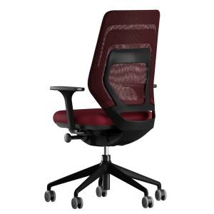 Büro Drehstuhl rot Bürostuhl Netzgewebe Drehstühle FM Büromöbel fm Asiento