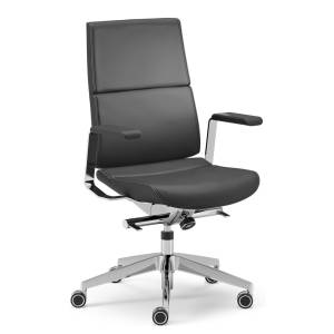Konferenzstuhl schwarz Drehstuhl Leder Drehstühle Büro Konferenzsessel Martinstoll Collection S