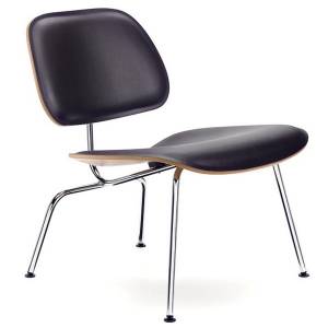 Stuhl Lounge Leder schwarz, vitra,, LCM Leather
