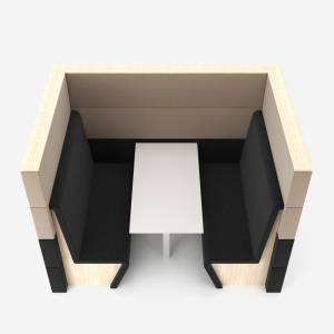 Trennwand System gepolsterte Trennwände Raumgliederung Stellwand Nowy Styl Sand