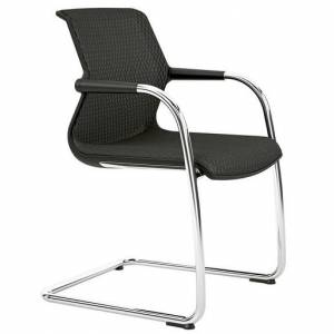 Besucherstuhl schwarz Freischwinger Besucherstühle Konferenzstühle, vitra, Unix Chair