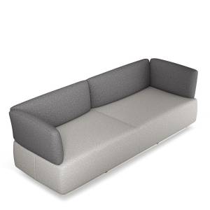 Loungesofa grau Sofa Lounge Sedus se:living Sofa