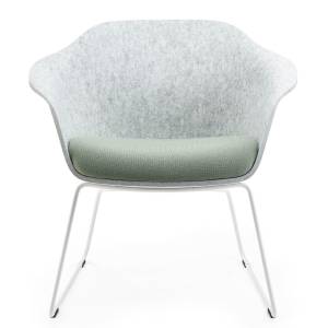 Loungesessel grau Sessel Kuffengestell Lounge Sedus se:lounge light