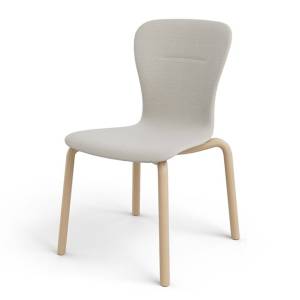 Stapelstuhl grau Besucherstuhl stapelbar Besucherstühle Holz Brunner feel