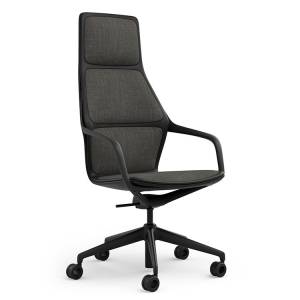 Konferzendrehstuhl schwarz Konferenzsessel Home Office Drehstuhl mit Rollen Konferenz Brunner ray