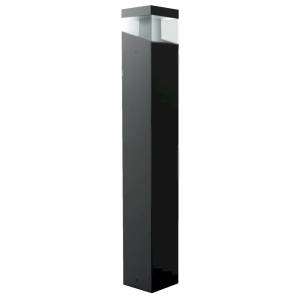 quadratische LED-Pollerleuchte schwarz Küttel Glamox Luxo TETRAGONO-S