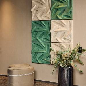 Wandpaneele akustik Wandabsorber Götessons LeafPanel