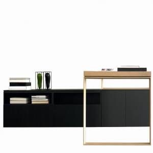 Designer Schreibtisch Direktioneinrichtungen Chefbüro Sideboard Büro, Steelcase, P60