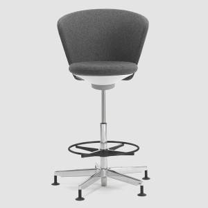 Counterstuhl grau Counterstühle Konferenz Bene, Bay Chair Counter