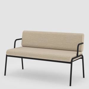 Bank beige niedrige Bänke Lounge Sitzmöbel Double Bench Bene CASUAL Outdoor Bench High