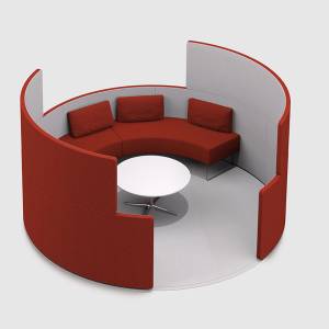 Trennwände Raumteiler Büro Abgeschirmte Arbeitsplätze Bene PARCS Toguna Circle