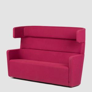 Loungemöbel Loungesofa Sofa violett Büro Lounge Möbel, Bene, PARCS Wing Sofa