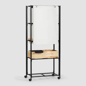 Rollregal Regal fahrbar Modulare Büromöbelsysteme Whiteboard Raumtrenner Bene PIXEL Rack