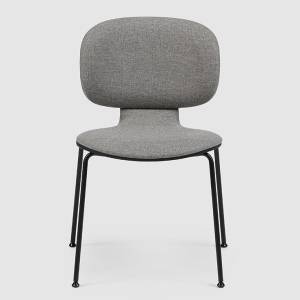 Besucherstuhl grau Besucherstühle Cafeteria Stuhl stapelbar BENE STUDIO Chair