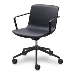 Bürostuhl schwarz Drehstühle Büro Home Office Drehstuhl mit Armlehnen Sitland Milos Life