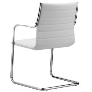 Besucherstuhl Freischwinger weiss Besucherstühle Büro Sitland Classic