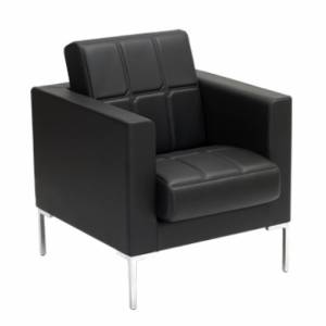 Loungesessel schwarz Leder Sessel Lounge Sitland Canapè