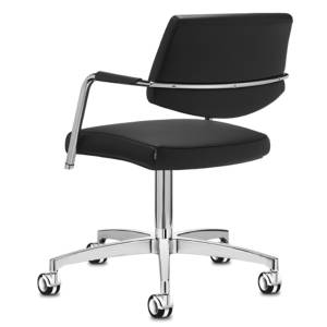 Meetingstuhl schwarz Drehstuhl Büro Konferenzstuhl Sitland Passe-partout