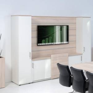 Medienwand fm Büromöbel Design Panel
