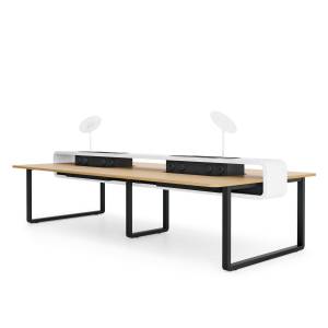 Team-Tisch Büro Team-Tische Coworking kollaborativer Tisch Hot Desking Tisch gross Husoffice hushspot