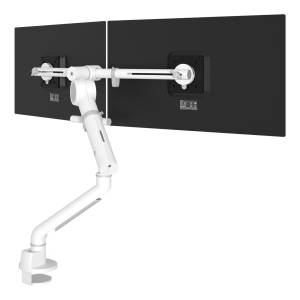 Monitorarm Aluminium Monitorhalterung weiss Monitor-Befestigung Dataflex Viewgo pro Monitorarm HD - Schreibtisch 840
mit Tischklemmhalterung